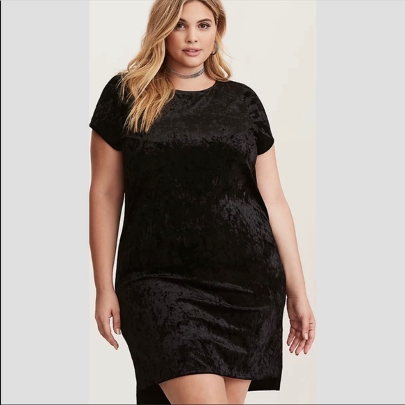 torrid Dresses & Skirts - Torrid Crushed Velvet T-Shirt Dress